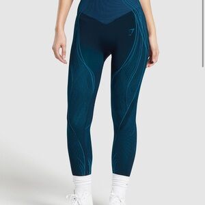 GS x Analis leggings Midnight Blue/Lats Sz M NWT